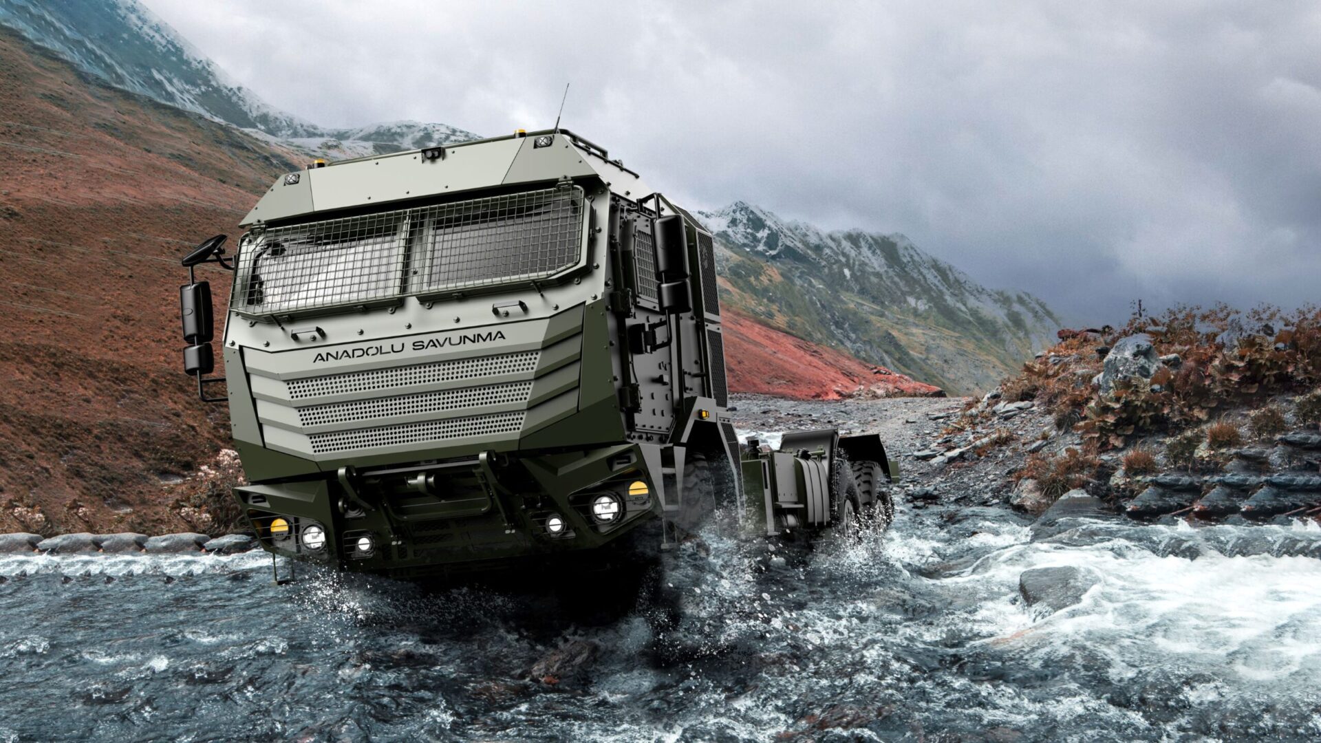 Seyit is a 4x4 tactical wheeled military logistics vehicle.