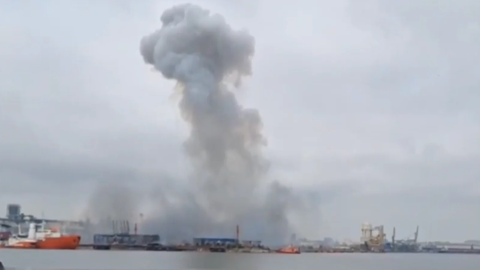 Constanta port explosion